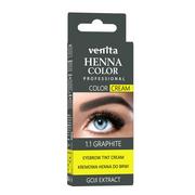Akcesoria i kosmetyki do stylizacji brwi - Venita Henna Color Cream henna do brwi i rzęs w kremie 1.1 Grafit 30g - miniaturka - grafika 1