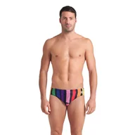 Kąpielówki męskie - Kąpielówki Arena Painters Stripe Swim Briefs - miniaturka - grafika 1