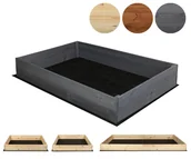 Pozostałe akcesoria do uprawy roślin - Skrzynia na warzywa XP06 /18x120x100 cm/ Szara / Wamar-Sosenka - miniaturka - grafika 1