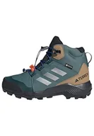 Buty dla chłopców - adidas Uniseks - dzieci Terrex Mid GORE-TEX Hiking Shoes Kids, Preloved Teal/Silver Metallic/Semi Lucid Blue, 33 EU - miniaturka - grafika 1