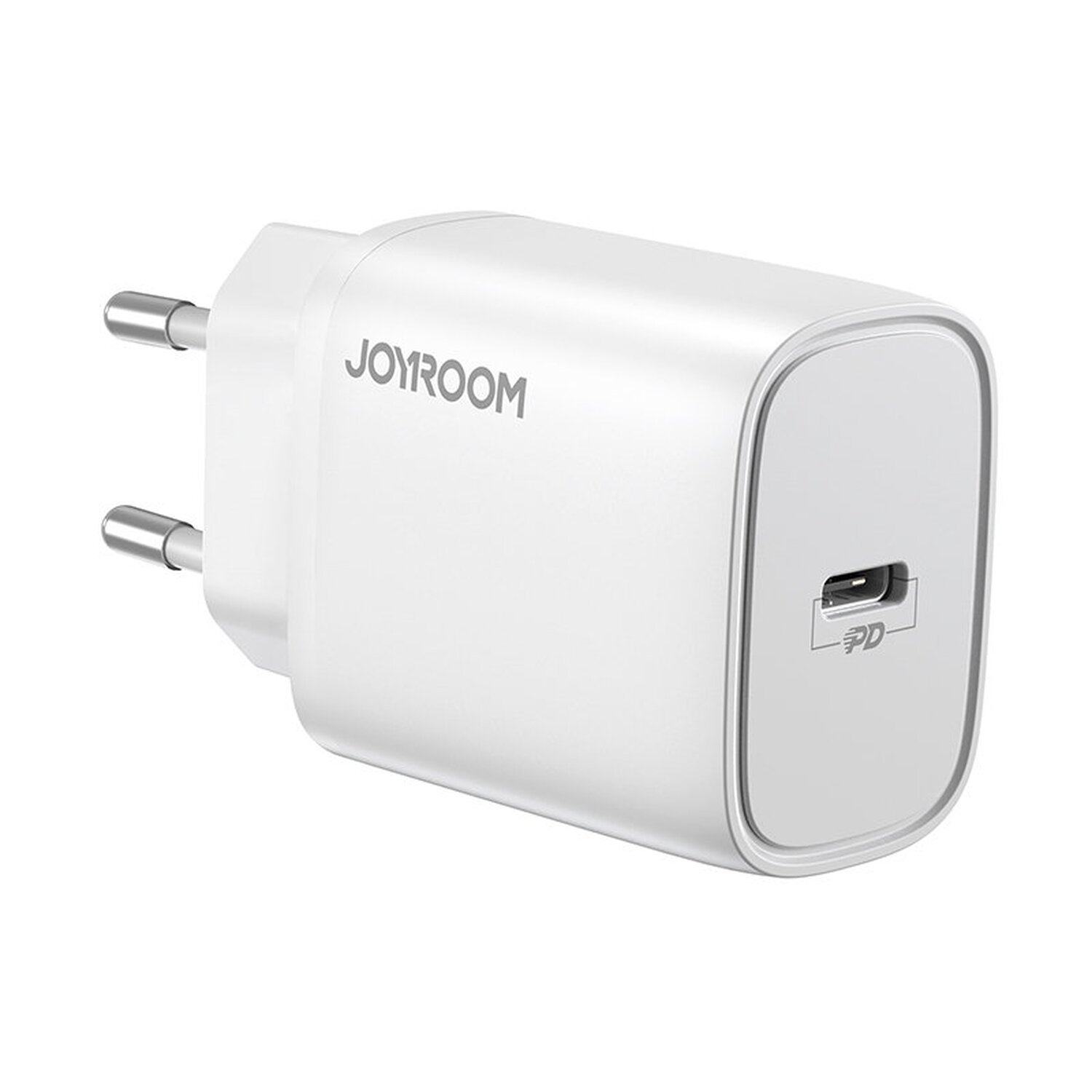 Joyroom 20W ładowarka ścienna USB PD zasilacz Fast Fast Charge Power Delivery 3.0 Quick Charge 4.0 + 18 W 3A kompatybilny ze smartfonem biały