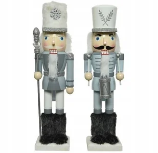 Figurka Dziadek Do Orzechów Żołnierz Z Drewna 25Cm - Ozdoby bożonarodzeniowe - miniaturka - grafika 1