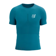 Koszulki sportowe męskie - COMPRESSPORT Koszulka biegowa RACING SS T-SHIRT mosaic blue/ magent - miniaturka - grafika 1