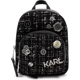 Karl Lagerfeld Plecak K/Pins Boucle Mini Bp | z dodatkiem wełny - Plecaki - miniaturka - grafika 1
