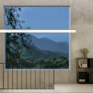 Lampy sufitowe - Ribag Aroa LED pendant Dali dim 4000K aluminium 120cm - miniaturka - grafika 1