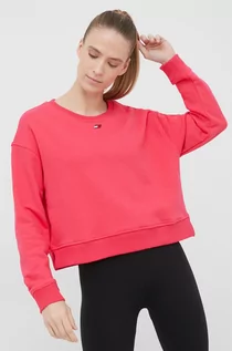 Bluzy damskie - Tommy Hilfiger bluza damska kolor różowy gładka - grafika 1