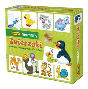 Adamigo Memory Zwierzaki Pamięciowa Memo Pamięć - Zabawki interaktywne dla dzieci - miniaturka - grafika 1