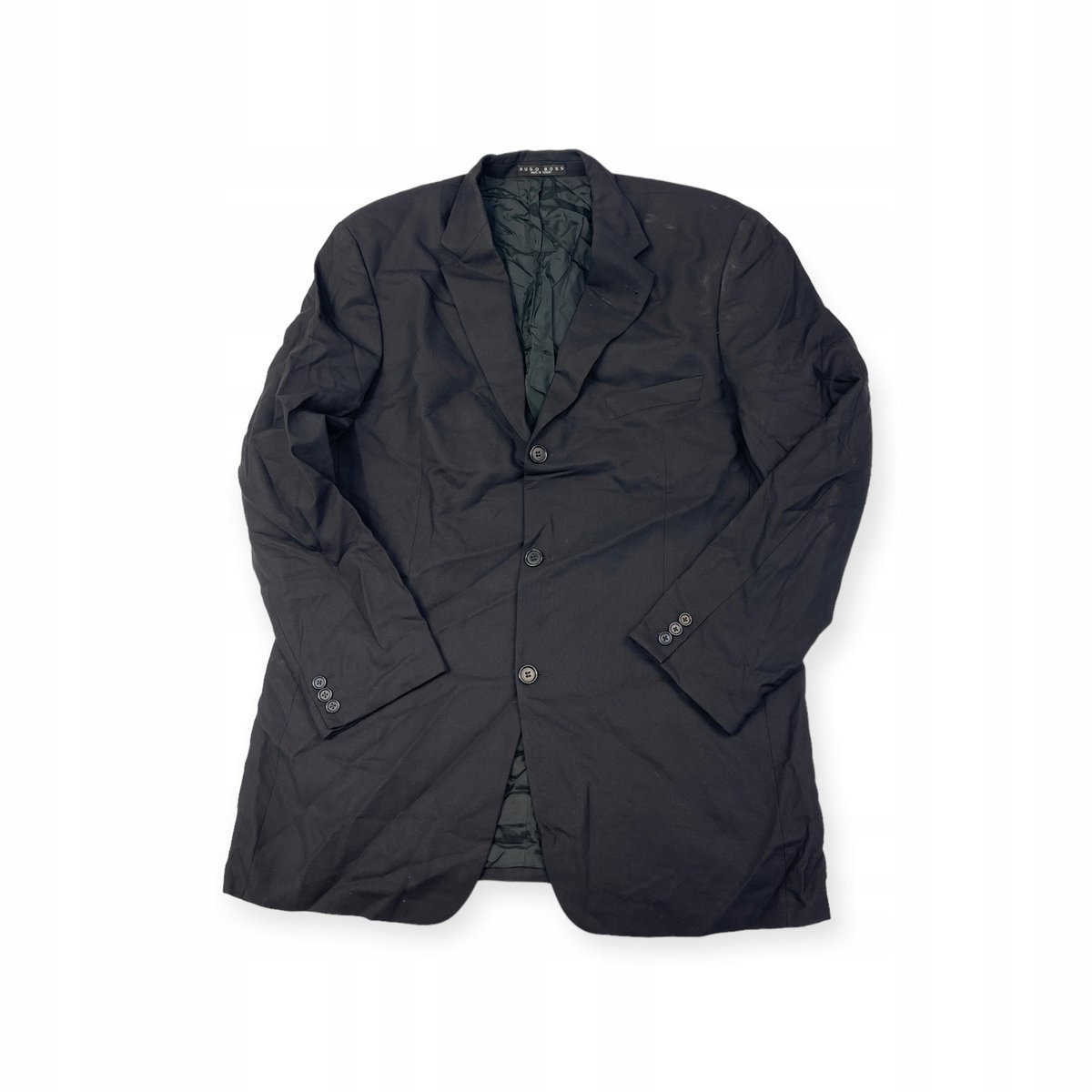 Elegancka czarna marynarka męska Hugo Boss 44