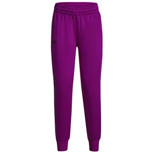 Damskie spodnie dresowe Under Armour Fleece Jogge Rozmiar: M / Kolor: różowy - Spodnie sportowe damskie - miniaturka - grafika 1