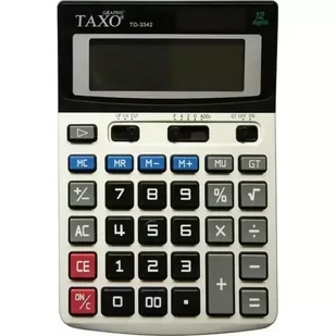Kalkulator Taxo 12- pozycyjny TG-3342 srebrny - Titanum - Kalkulatory - miniaturka - grafika 1