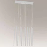 Lampy sufitowe - Shilo Industrialna LAMPA wisząca KOSAME 7855 loftowa OPRAWA metalowy ZWIS tuby białe 7855 - miniaturka - grafika 1