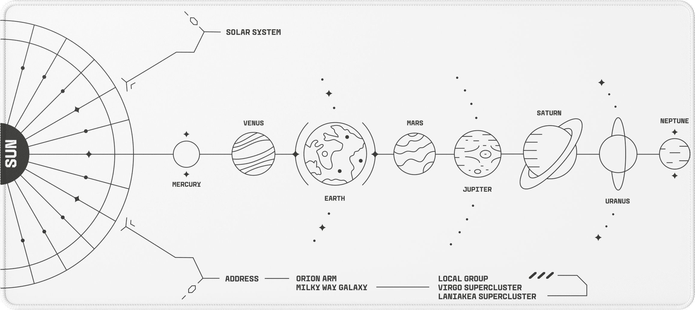 Podkładka Dark Project Terra Nova XL biała DPMP_NOVA_WHITE_XL
