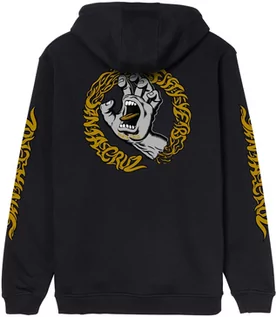 Bluzy męskie - bluza męska SANTA CRUZ SCREAMING 50 HOOD Black - grafika 1