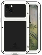 Etui i futerały do telefonów - LOVE MEI Etui pancerne + szkło Powerful do iPhone 15 Plus, białe - miniaturka - grafika 1