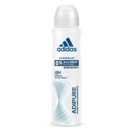 Dezodoranty i antyperspiranty dla kobiet - Adidas adipure dezodorant do ciała dla kobiet dezodorant bez aluminium i alkoholu dla efektywnej ochrony 48h przyjazny dla skóry pH 1 x 150 ml - miniaturka - grafika 1