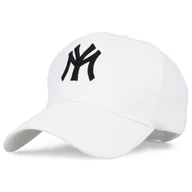 Czapki i chusty sportowe męskie - Czapka z daszkiem bejsbolówka damska męska jeans VINTAGE biała - miniaturka - grafika 1