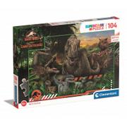 Puzzle - Clementoni Puzzle 104 Jurassic World Nowa - miniaturka - grafika 1