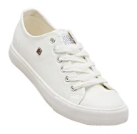 Trampki męskie - Trampki męskie ze skóry ekologicznej - Big Star V174347, białe - miniaturka - grafika 1