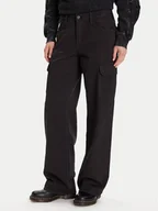 Spodnie damskie - G-Star Raw Spodnie materiałowe Judee D24673-E078 Czarny Relaxed Fit - miniaturka - grafika 1