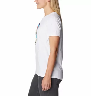 Koszulki sportowe damskie - Damski t-shirt treningowy z nadrukiem COLUMBIA Sun Trek Graphic Tee II - grafika 1