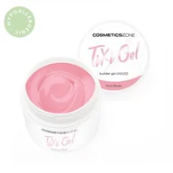 Żele do paznokci - Żel budujący z pamięcią cieczy brudny róż UV LED First Blush 15ml - miniaturka - grafika 1
