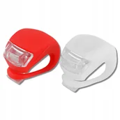 Lampki rowerowe - Lampki Rowerowe Przód Tył 2Sztuki Komplet - miniaturka - grafika 1