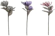 Sztuczne kwiaty - Dekoracyjne Kwiaty DKD Home Decor Szary Różowy EVA (Etylowinylooctan) Liliowy (3 szt.) (25 x 25 x 95 cm) - miniaturka - grafika 1