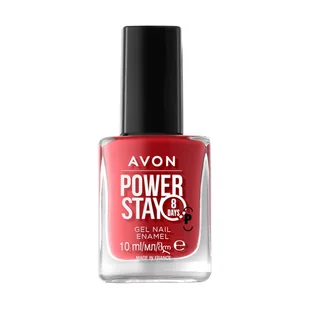 Avon Power Stay Supertrwały żelowy lakier do paznokci - The Red One - 10ml - Lakiery do paznokci - miniaturka - grafika 1