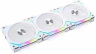 Wentylatory komputerowe - Lian Li UNI FAN SL120 V2 RGB Wentylatory PWM 3er Pack - 120mm biały - miniaturka - grafika 1