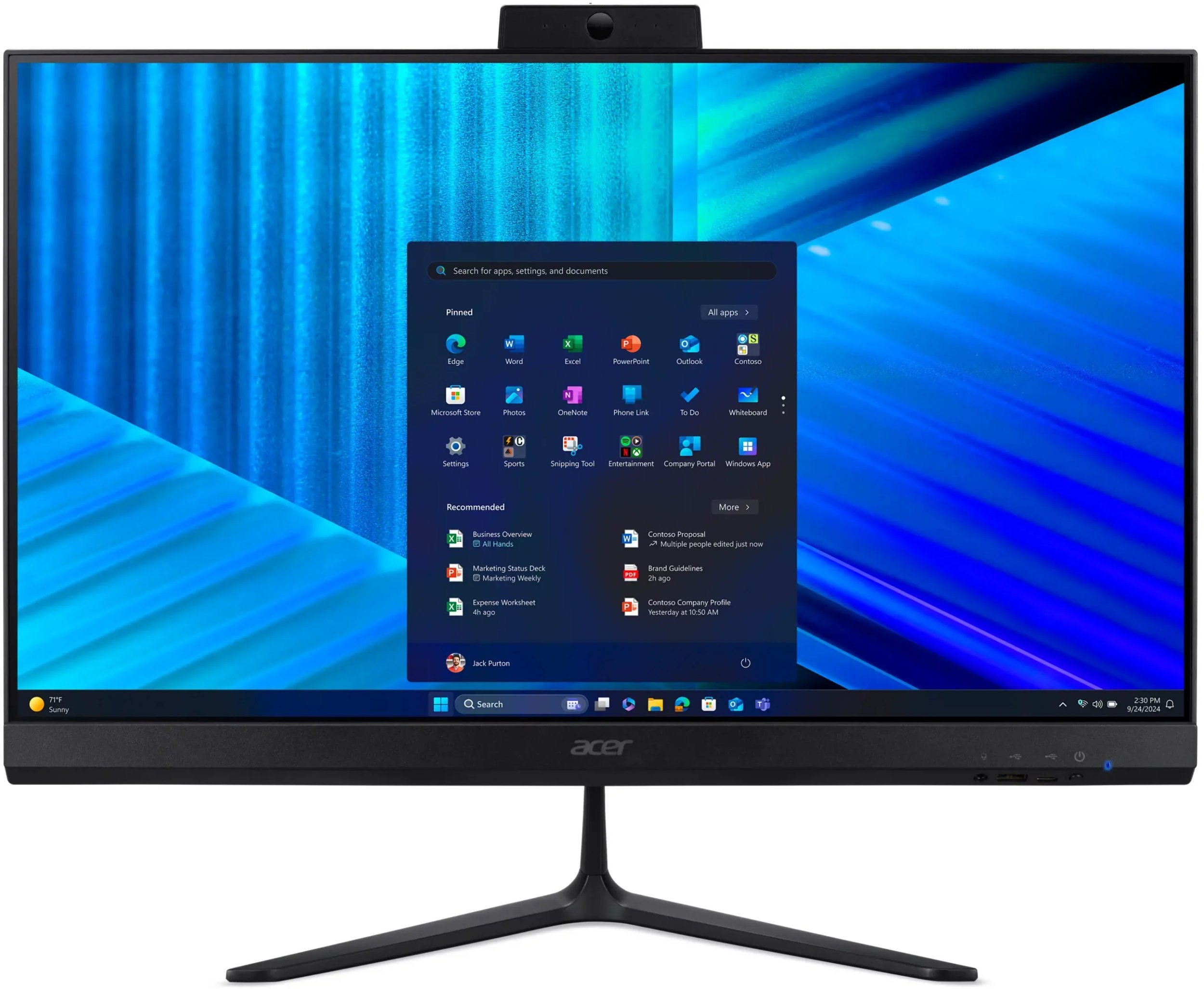 Acer Veriton Z2515G Intel Core Ultra 5 125U 60,5 cm 23.8