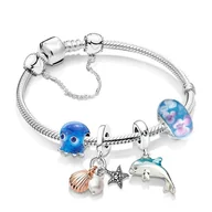 Bransoletki - Bransoletka modułowa z motywem zwierząt morskich - miniaturka - grafika 1