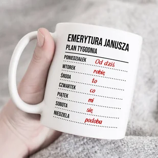 Kubek z imieniem dla emeryta lub emerytki - Kubki - miniaturka - grafika 1