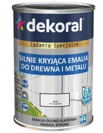 Emalie - Farba do drewna i metalu Dekoral Emakol Strong czarny połysk 5l - miniaturka - grafika 1