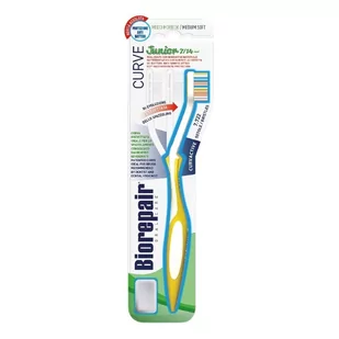 Biorepair BioRepair Szczoteczka zakrzywiona CURVE JUNIOR 7-14 MEDIUM/SOFT (średnio miękka) - Szczoteczki do zębów dla dzieci - miniaturka - grafika 2