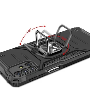 Wozinsky Ring Armor pancerne hybrydowe etui pokrowiec + magnetyczny uchwyt Samsung Galaxy M31s srebrny - Etui i futerały do telefonów - miniaturka - grafika 5