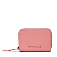 Portfele - Mały Portfel Damski Tommy Jeans Tjw Ess Must Small Za Patent AW0AW15935 Różowy - miniaturka - grafika 1