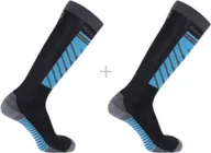 Skarpetki i podkolanówki sportowe - Skarpety narciarskie Salomon S/ACCESS 2Pack Deep Black / Phantom - miniaturka - grafika 1
