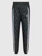 Spodnie sportowe damskie - Adidas Spodnie dresowe adicolor Classics Quilted H43918 Czarny Regular Fit - miniaturka - grafika 1