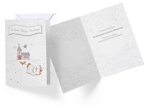 Passion cards Pamiątka W dniu Chrztu Świętego Kartka Różowa PR-048 - Pamiątka Chrztu Świętego - miniaturka - grafika 2