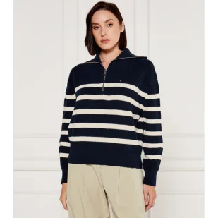 Tommy Hilfiger Sweter CARDI Relaxed fit - Swetry damskie - miniaturka - grafika 1