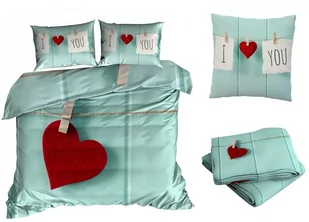 Pościel satyna bawełniana 160x200cm SERCE z prześcieradłem 3D - Pościel Pościel satyna bawełniana 160x200cm SERCE z prześcieradłem 3D - Pościel - miniaturka - grafika 1