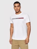 Koszulki męskie - Tommy Jeans T-Shirt Essential Flag DM0DM13509 Biały Regular Fit - miniaturka - grafika 1