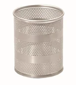 Przybory szkolne - Tetis Przybornik duży okrągły srebrny - miniaturka - grafika 1