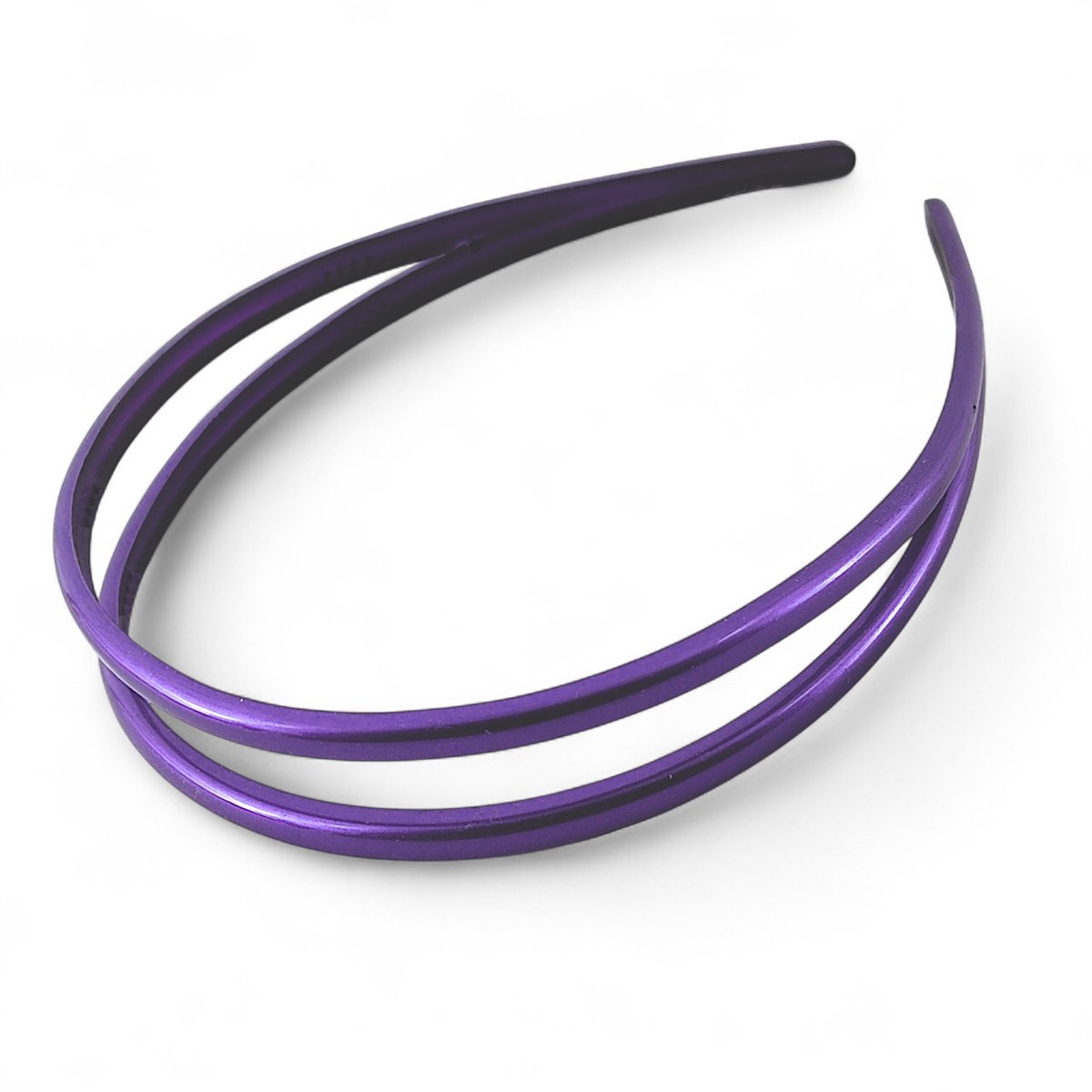 Opaska do włosów Francuska Mocna Elastyczna Fioletowa