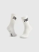 Skarpetki męskie - 4F Skarpety casual wysokie męskie 4F x Robert Lewandowski - białe 39-42 - miniaturka - grafika 1