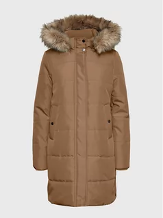 Kurtki damskie - Vero Moda Parka Addison 10267115 Brązowy Regular Fit - grafika 1