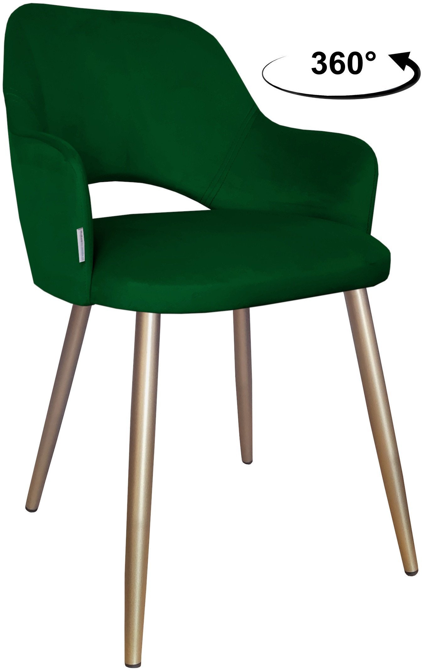 Krzesło obrotowe Milano podstawa złota MG25