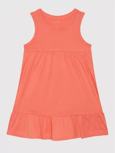 Sukienki i spódniczki dla dziewczynek - Name it Sukienka codzienna 13200543 Pomarańczowy Regular Fit - grafika 1