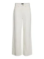 Spodnie damskie - VERO MODA VMKATHY SHR Wide CLR dżinsy damskie PTT o szerokim kroju, Snow White, 26W / 28L - miniaturka - grafika 1