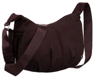 Torebki damskie - Burgundowa torebka damska PETERSON mała listonoszka na suwak modna miejska kieszonki crossbody - miniaturka - grafika 1
